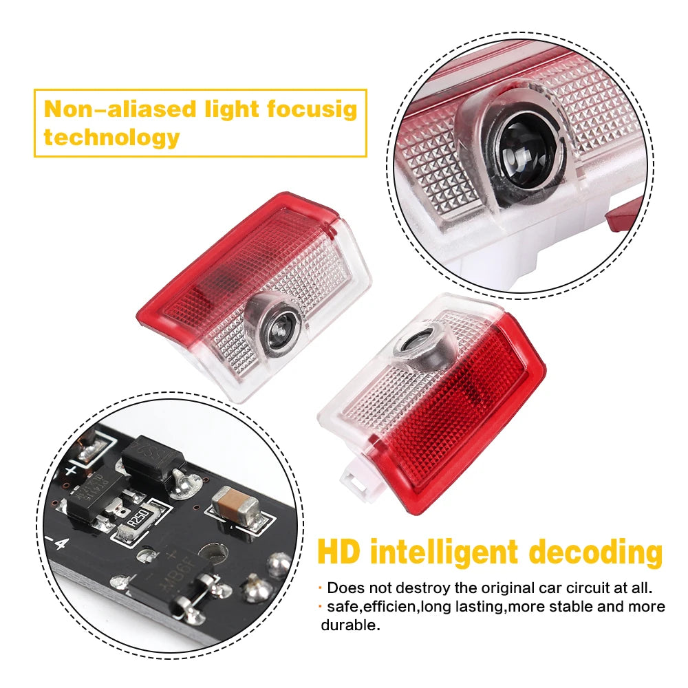 LED Car Door Welcome Warning Light For Mercedes Benz W176 W1