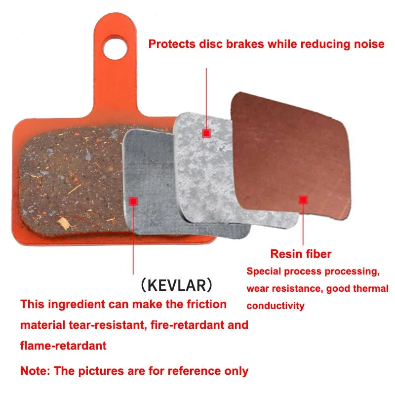 Bicycle Resin Brake Pad Mtb For Shimano M375 M445 Mt200 Bb5 