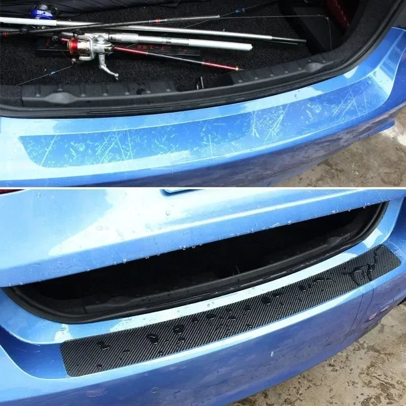 Universal Trunk Rear Guard Plate Sticker Car Rear Bumper Tri