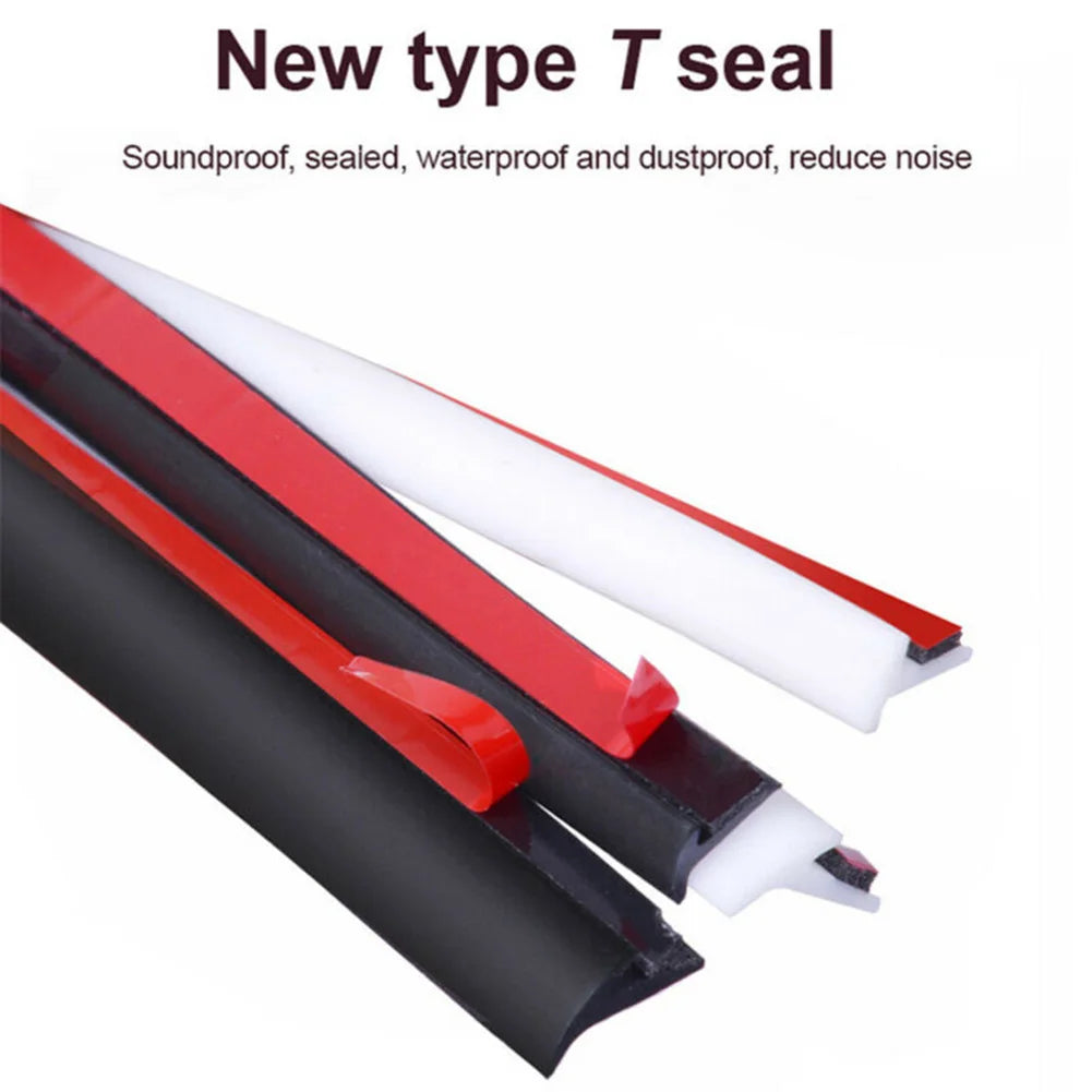 Universal 5M Car T-Type Sealing Strip Rubber For Car Edge Tr