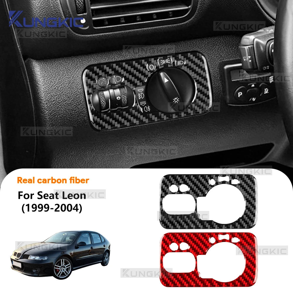 Real Soft Carbon Fiber Sticker For Seat Leon MK1 1M 1999 200