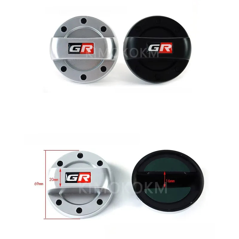 1pcs Aluminium Car Engine Oil Cap For JDM Style Emblem Oil T