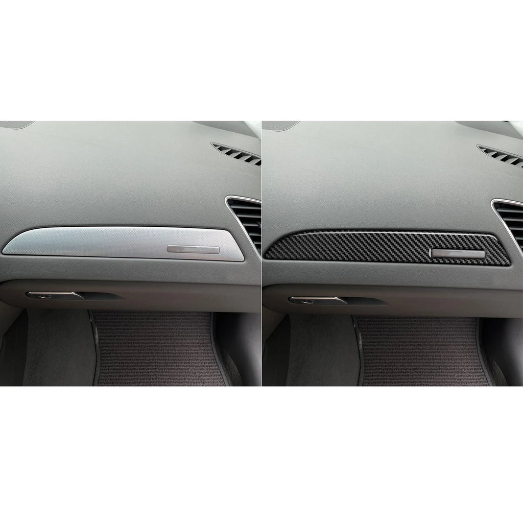 For Audi A4 B8 2009-2016 Carbon Fiber Co-pilot Dashboard Pan