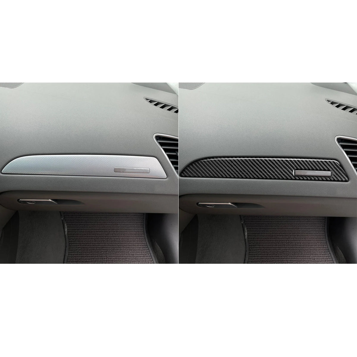 For Audi A4 B8 2009-2016 Carbon Fiber Co-pilot Dashboard Pan