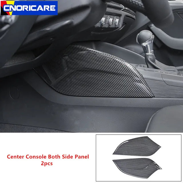 For Audi A3 8V S3 Center Console Dashboard Stickers Strips Carbon Fiber Car Door Decoration Cover Trim Auto Interior Accessories