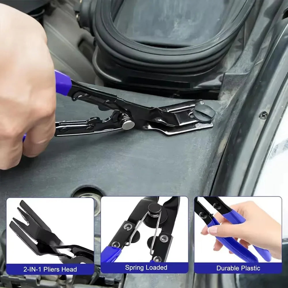 Car Trim Clip Removal Pliers Fastener Push Pin Pry Tool Auto