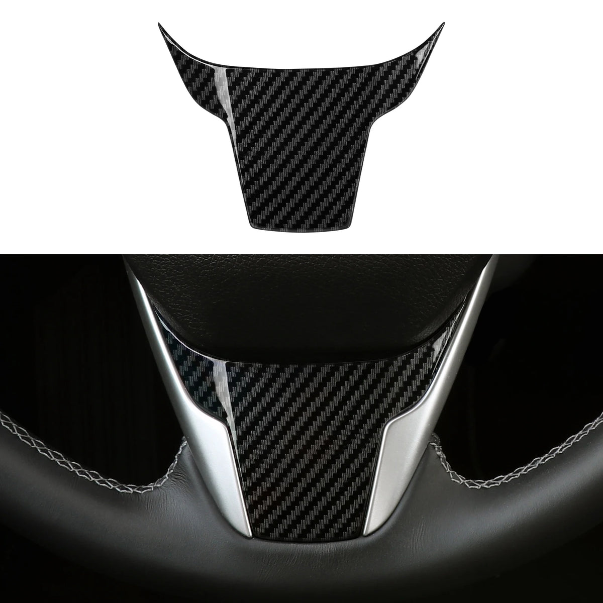 For Honda Civic 10th Gen (2016 -2021) Interior Accessories Car Center Console Gear Shift Panel Carbon Fiber ABS Trim Sticker