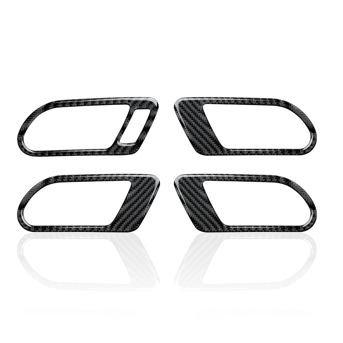 For VW Jetta V Golf V VI MK5 MK6 R32 GTI Plus Variant Car Inner Door Bowl Panel Carbon Fiber Interior Sticker Trim Accessories
