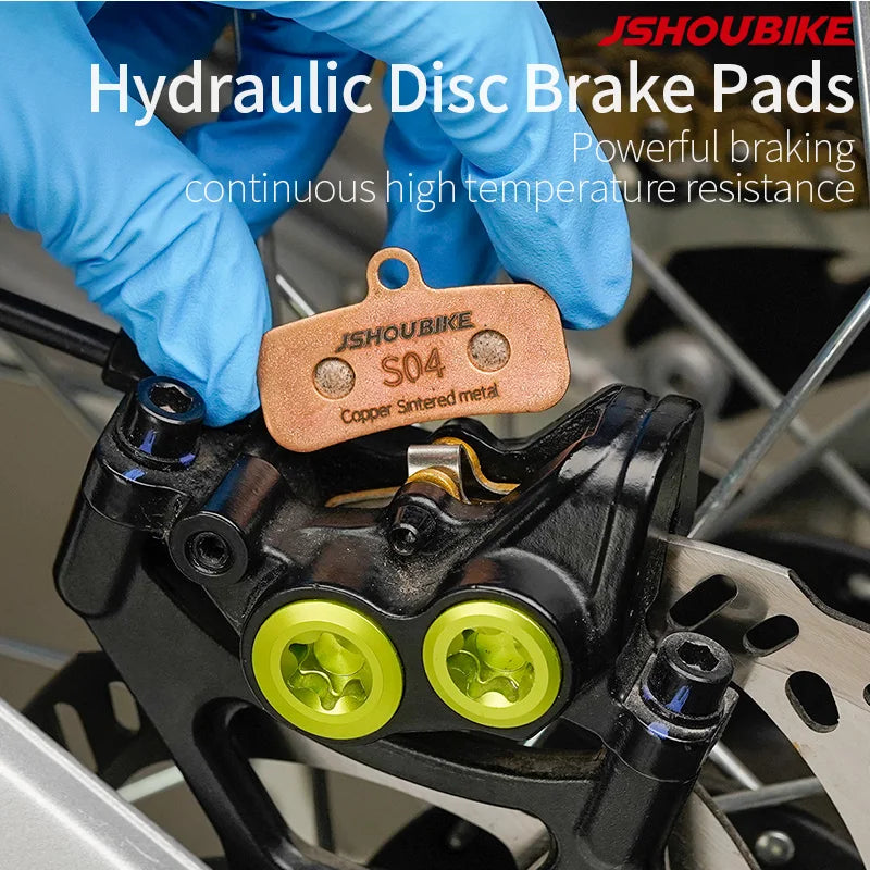 JSHOUBIKE Bicycle Hydraulic Disc Brake Pad MTB Copper sinter