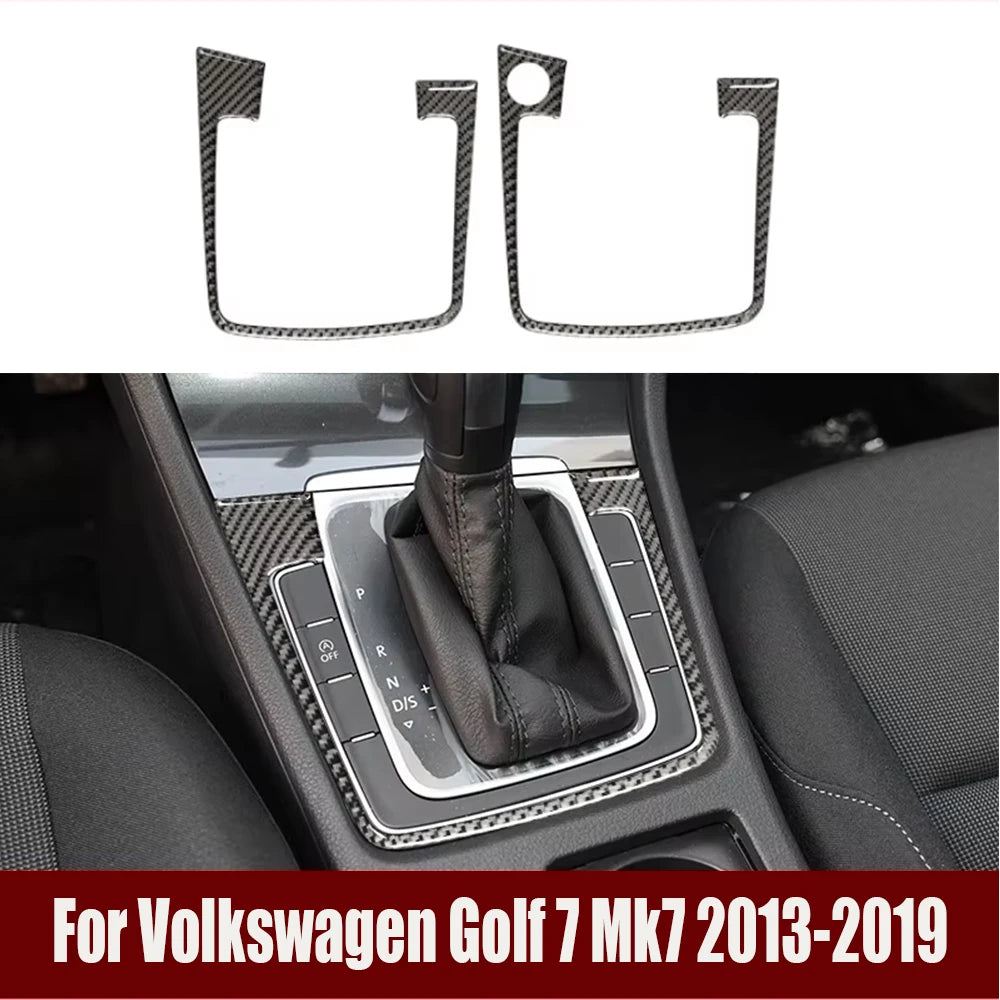 Carbon Fiber Interior Auto Transmission Shift Box Panel Trim