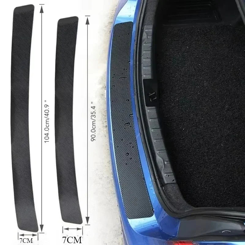 Universal Trunk Rear Guard Plate Sticker Car Rear Bumper Tri