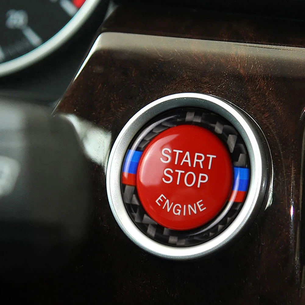 Car Engine Start Stop Button Replace Cover Switch Trim Ring 