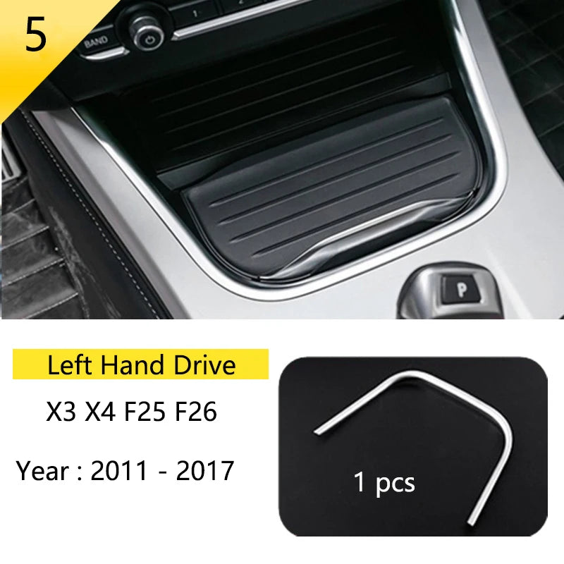 Accessories for BMW X3 X4 F25 F26 Car Inner Gearshift Air Conditioning CD Panel Door Armrest Cover Trim Decorative Car Stickers