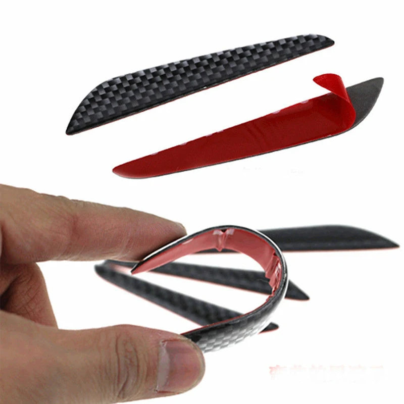 4x Anti-collision Trim Carbon Fiber Car Door Edge Guard Stri