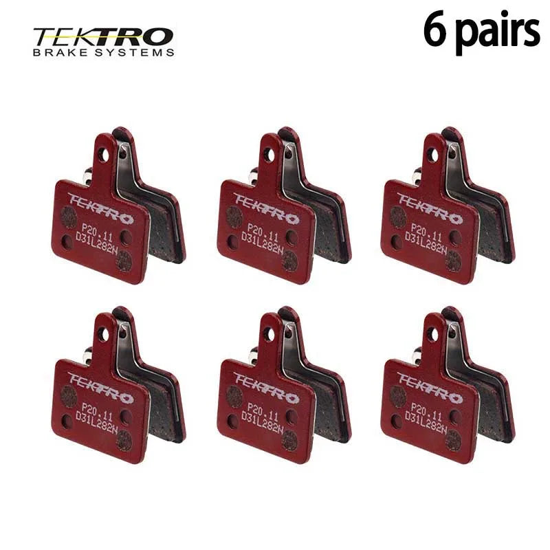 TEKTRO P20.11 Semi-Metallic Brake Pads for Mountain Bike Disc Brake Systems - High Friction Durable & Quiet Performance